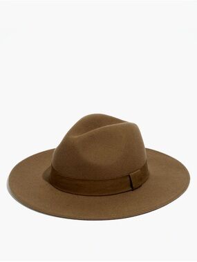 Madewell x Biltmore Shaped Felt Hat Tawny Sand Camel 100% Wool M/L NWOT